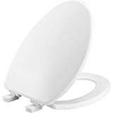 BEMIS 7300SLEC 000 Toilet Seat will Slow Close and Removes Easy for Cleaning, ELONGATED, White