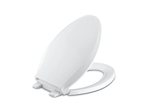 KOHLER K-4636-0 Cachet Quiet Close Toilet Seat, White,...
