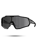 CoolChange Polarized Cycling Sunglasses Full Screen TR90 Unbreakable Lightweight Sports Glasses for Men Women