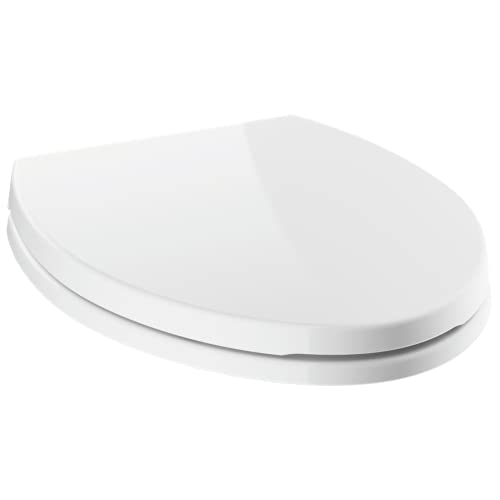 Delta -Faucet Morgan Elongated Slow-Close White Toilet Seat...