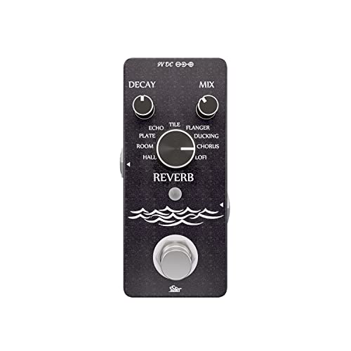iSET Digital Reverb Guitar Pedal with 9 Modes Guitar Effect...