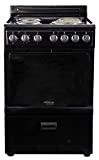 Premium Levella 24' Electric Range with 4 Coil Burners and 2.7 Cu. Ft. Oven Capacity in Black