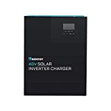 Renogy 48V 3500W Pure Sine Wave Inverter, All-in-One with MPPT Charge Controller, Power-Saving Mode DC 48V to AC 120V, Surge 7000W, Solar, Generator Battery Charging, LCD&LED, for Home, Camping, RV