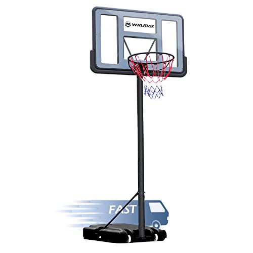 WIN.MAX Portable Basketball Hoop Goal System 4.8-10ft...