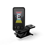 D'Addario Cello Tuner & Bass Tuner - Eclipse Headstock Tuner - Clip On Tuner for Cello or Bass - Full Color, Vertical Display with Swivel - Quick & Accurate Tuning