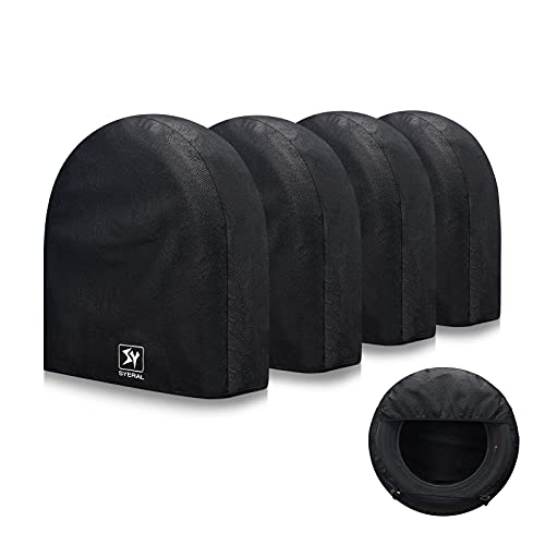 SYERAL Tire Covers Set of 4,Upgraded 5 Layer Nonwoven RV...