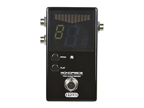 Monoprice Chromatic Pedal Tuner - Black with Normal & Bypass...