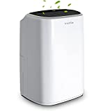 Inofia 30 Pint 1500 SQ FT Home Dehumidifiers for Basements Bathroom Garage Laundry/Store Room, Portable Dehumidifiers for Small & Midium-size Rooms with Continuous Drain Hose & Water Reservoir