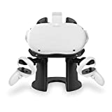AMVR VR Stand,Headset Display Holder and Controller Mount Station for Oculus Quest, Quest 2, Rift or Rift S Headset and Touch Controllers