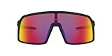 Oakley Men's OO9406 Sutro Polarized Shield Sunglasses, Matte Black/Prizm Road, 37 mm