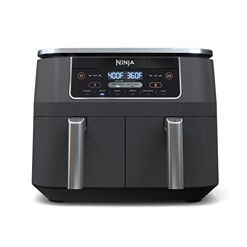 Ninja DZ201 Foodi 8 Quart 6-in-1 DualZone 2-Basket Air Fryer...