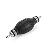 Fontic Deal 1/4'(6mm) Black Rubber Fuel Transfer Primer Pump Bulb for Marine Boat Gasoline Petrol Diesel Accessories
