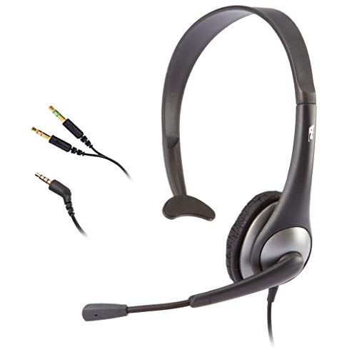 Cyber Acoustics Mono Headset, headphone with microphone,...