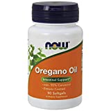NOW Supplements Oregano Oil with Ginger and Fennel Oil Enteric Coated, 90 Softgels