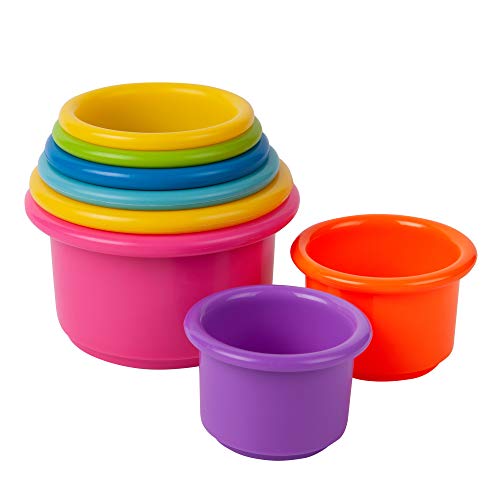 The First Years Stack Up Baby Cups, Bathtub Toys for Kids,...