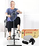 Pedal Exerciser Bike Hand Arm Leg and Knee Peddler Adjustable Fitness Equipment for Seniors, Elderly Home Pedal Exercise Bike for Total Body, with Gift Box