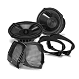 BOSS Audio Systems BHD98 Harley Davidson 6 x 9 Inch Saddlebag Speaker Kit – Fits Select 1998-2013 Road Glide and Street Glide Motorcycles, 300 Watts of Power Per Pair, Full Range, 2 Way, Sold in Pairs
