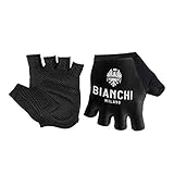 Bianchi Milano Unisex's Divor1 Cycling Mitts, Black, Small
