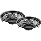 PIONEER TS-A462F A Series 4'x 6' 3-Way, 210 W Max Power, Carbon/Mica-Reinforced IMPP Cone, 11mm Tweeter and 1-5/8' Cone Midrange - Coaxial Speakers (Pair)