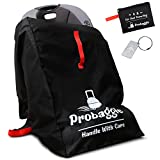 Car Seat Travel Bag for Airplane - Foldable Gate Check Car Seat Bag for Air Travel - Durable Infant Bag Cover with Adjustable Straps - Convertible Car Seat Backpack, Infant Carrier and Booster Seat