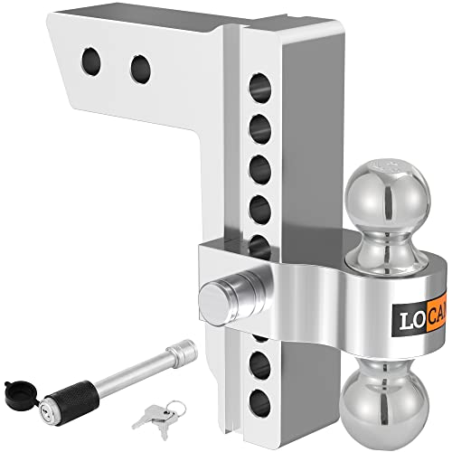 LOCAME Adjustable Trailer Hitch, Fits 2.5-Inch Receiver...