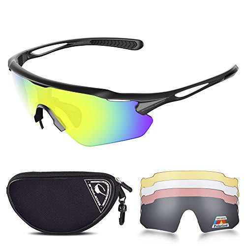 Sports Sunglasses Bike Cycling Sunglasses for Men Women with...
