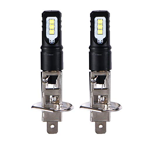 JahyShow 2Pcs H1 6000K Super Bright White 6000LM DRL LED...