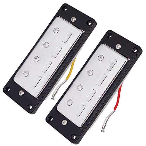 Mini 4 string Bass Guitar Humbucker Pickups with Black Ring...