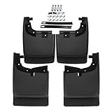 Set of 4 Mud Flaps Splash Guard for 2017-2018 Ford F-250 F-350 F-450 F-550 Super Duty without Fender Flares