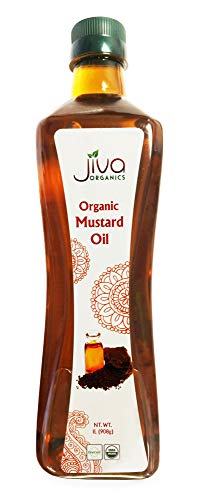 Jiva Organics Organic Mustard Oil 1 Liter Bottle (33.8...