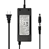 54.6V 2A Power Supply Adapter Charger for 48V Lithium Li-ion Battery Pack with DC 5.5x2.1mm / 5.5x2.5mm Plug