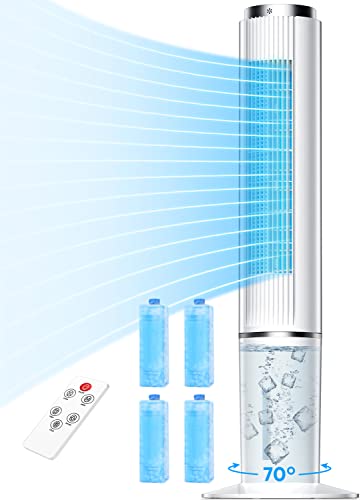 42-INCH Evaporative Air Cooler, SKYICE Windowless Portable...