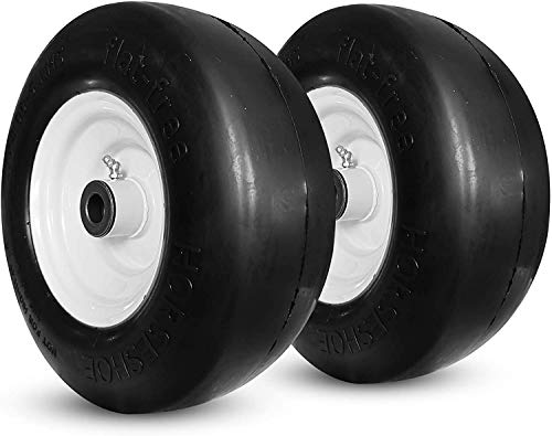 New 11x4.00-5 Flat Free Smooth Tire w/Steel Wheel for Zero...