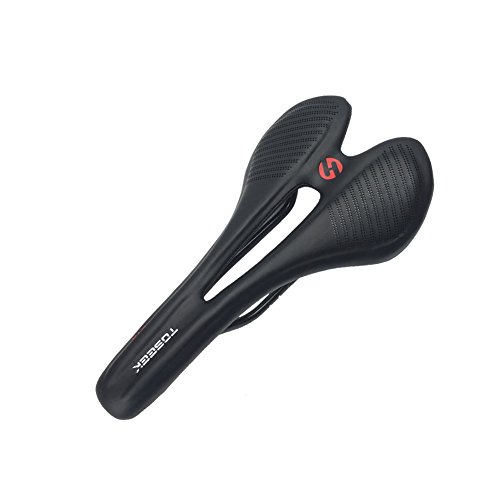TOSEEK Comfortable Bike Seat Lightweight Carbon Fiber...