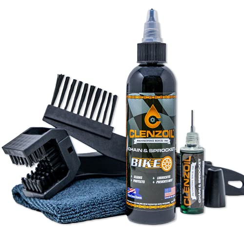 Clenzoil Chain & Sprocket Bike Chain Cleaning Oil & Tool Kit...