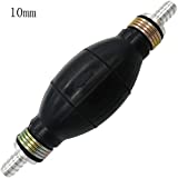 Automotive-leader 10mm 3/8' Black Bulb Type Rubber Fuel Transfer Vacuum Fuel Line Hand Primer Gasoline Petrol Diesel Pump Bulb for Marine Boat Accessories
