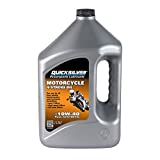Quicksilver 8M0060085 10W-40 Full Synthetic 4-Stroke Motorcycle Oil – 1 Gallon