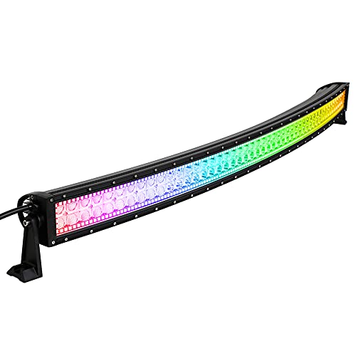 Nicoko Bluetooth 52inch 300w Curved Led Light Bar with...