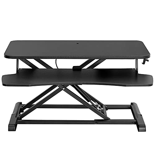 VIVO 32 inch Desk Converter, Height Adjustable Riser, Sit to...