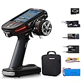 Radiolink RC8X 8 Channels 2.4Ghz RC Transmitter and R8FG Gyro Receiver, 4.3' Full Color LCD Touch Screen 2023 NEW RC Remote Controller, Voltage Telemetry, 200 Models for RC Crawler Drifting Cars Boats
