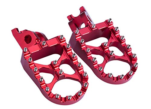 Hopider CNC Wide Foot Pegs MX Compatible with CR125/250...