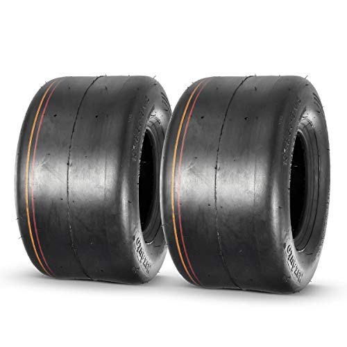 MaxAuto 2 Pcs 13X6.50-6 Smooth Turf Tires for Lawn Tractor,...