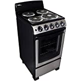 Danby Designer 20-In. Electric Range with Coil Elements and 2.3-Cu. Ft. Oven Capacity in Stainless Steel/Black