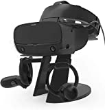 AFAITH VR Stand, VR Headset Display Stand with Game Controller Holder for Oculus Rift S/Oculus Quest/Rift Headset and Other VR Headset