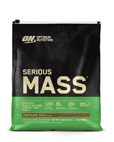 Optimum Nutrition Serious Mass Weight Gainer Protein Powder,...