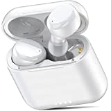 TOZO T6 True Wireless Earbuds Bluetooth Headphones Touch Control with Wireless Charging Case IPX8 Waterproof Stereo Earphones in-Ear Built-in Mic Headset Premium Deep Bass for Sport White