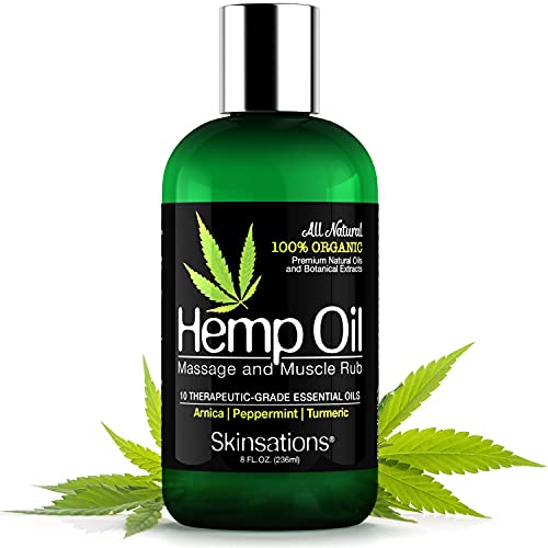 Skinsations – Sore Muscle Massage Oil | 100% Organic, 10...