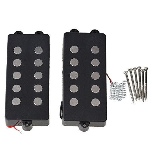 BQLZR Black Ceramic Magnet 5 String M Bass Humbucker Double...
