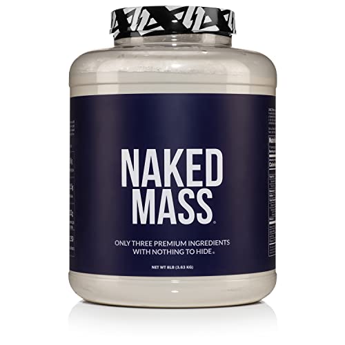 Naked Mass - Natural Weight Gainer Protein Powder - 8lb...