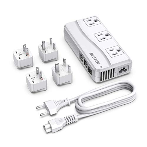 BESTEK Universal Travel Adapter 100-220V to 110V Voltage...